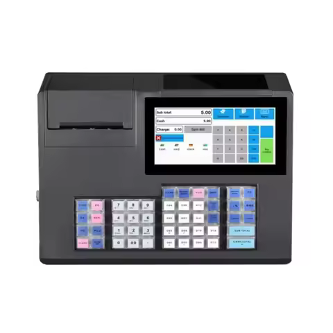 Android 11 All in One POS 48-key Keyboard Cash Register Pos Systems with 58mm Thermal Printer