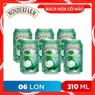 LỐC 6 LON TRÀ BÍ ĐAO WINTER MELON TEA WONDERFARM 310ML