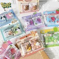 (Unique) 2Pcs/Set Cute Capybara Mini Portable Notebook Small Notepad Kawaii Stationery Office Access