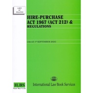 Hire-Purchase Act 1967 (Act 212) & Regulations [As At 1st September 2024)