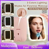 3 Modes LED Makeup Mirror Rechargeable Desk Mirror Dressing Table Mirror Beauty Mirror Fill Light Ad