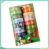 {doverywell}  Christmas Wrapping Tape Extra-long Washi Tape Colorful Christmas Washi Tape for Gift Wrapping and Scrapbooking Waterproof Decorative Sticker Tape with for Southeast