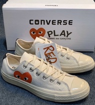 รองเท้าผ้าใบConverse play COMME des GARCONS PLAY xConverse Chuck 70 กลับมาอีกครั้งในลายปริ้นท์รูปหัวใจใหม่ล่าสุด สินค้าพร้อมส่ง พร้อมกล่อง