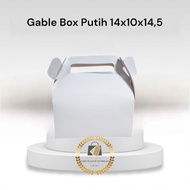Gable Box Hampers LEBARAN Souvenir Gift Pack WhiteIVORY 14x10x14.5