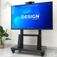 TV Bracket Floor Movable Trolley Teaching All-in-One Machine Shelf Lifting Conference Rack70/80Inch 