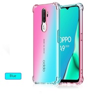 Carristo Oppo A9 2020 Anti-Shock Case Cover Rainbow Aurora TPU Soft Casing Housing