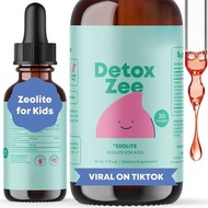 DetoxZee Zeolite Drops for Kids Clinoptilolite Vitamin D3 Vitamin B12 Berry Flavor Liquid