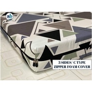 AB | FOAM COVER 3 SIDES/ C TYPE ZIPPER FULL COVER- CANADIAN COTTON | AB