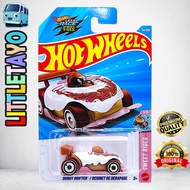 Hot Wheels Donut Drifter White Pink Diecast Fast Food Car Dunkin Donut