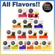 Nescafe Dolce Gusto Coffee Capsule All Flavors / Flat White, Risretto, Americano Rich Aroma, Lungo D
