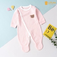 Bodysuit Dài Tay Cho Bé LOTUKA Chất Cotton Thông Hơi Body Thu Đông Bé Trai Bé Gái Bộ Liền Thân Dài S