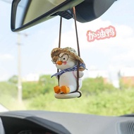Car Ornaments Swinging Duck Interior Doll Ornaments Car Rearview Mirror Pendants Car Decoration Fema