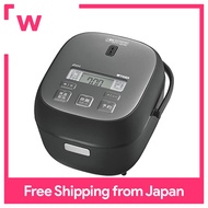 TIGER Rice Cooker 3-compartment for one person Microcomputer with microcomputer, extreme umami menu, frozen rice menu, cooking menu, cooked rice, metal black JBS-B055KL