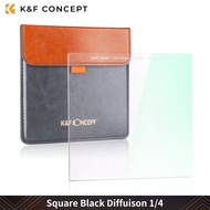 K&amp;F Concept 100x100mm Square Black Diffuison 1/4 Effect Filter 28 Multi-Layer Coatings Dream Cinematic Effect Filter