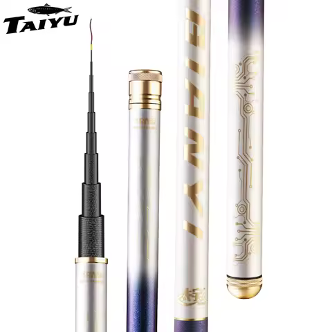 TAIYU 3.6M 4.5M 5.4M 6.3M 7.2M carbon fiber ultra- stream trout rod 74cm compact and portable Taiwan