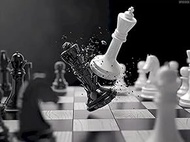 5D DIY Diamond Painting Kits, Black and White Chess Diamond Art Full Round Drill Crystal Rhinestone