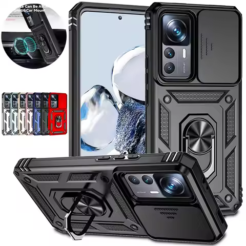 For Xiaomi 12T Pro Case Magnetic Holder Ring Phone Cases For Xiomi Xiaomy Mi12T Mi 12T 12 T Pro Slid