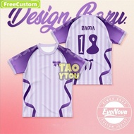 [Ready Stock] Coquette ribbon jersey coquette custom name microfiber jersey t shirt short sleeve spo