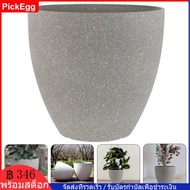 PickEgg Flowerpot Flower Pot Outdoor Flower Pots Indoor Plants Bonsai Plant Pot Imitation Ceramic Resin