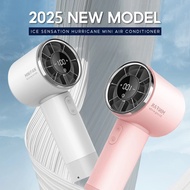 Handheld Fan 199 Level Strong Wind Portable Fan 5000mAh LED Display Rechargeable With Air Turbo Cool