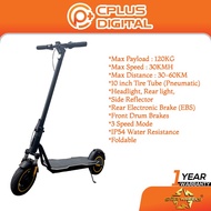 Starwheels Electric Scooter ES410 Starspeed Plus 10 w Headlight, Rear Light , Side Reflector , 10 In