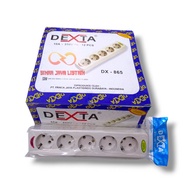 DEXTA Terminal GroundedStop Kontak + 5-Hole White Light Indicator NEW DX-865 i