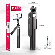 Durable Aluminum Handheld Selfie Stick P180 Tripod Stand Wireless Super Long Stretch 180cm