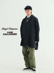 Nigel Cabourn x Liam Gallagher Long Smock聯名英倫復古休閒連帽套頭風衣外套