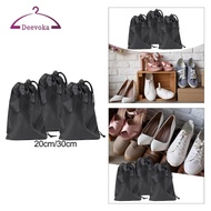 deevoka 3x Shoes Bag Drawstring Shoes Storage Bag Drying Shoes Bag Travel Organizers Bag Tote Drawst