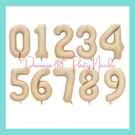[DV88] 32" Caramel Color Number Foil Balloon (0-9) Foil Balloon Number Balloon