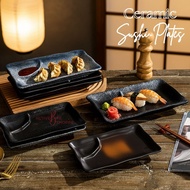 ActiveBae Porcelain Saucer Japanese Style Dimsum Plate Serving Side Dish Appetizer Snack Platter