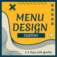Menu Design Service |菜单设计| Custom Branding