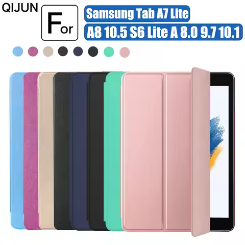 Case for Samsung Galaxy Tab A8 10.5 X200 S6 Lite P610 P613 A7 T500 A7 lite T220 Smart Leather PU Tab