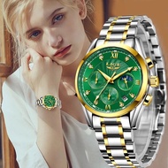 New LIGE Gold Women Watch Business Quartz Watch Ladies Top nd Luxury Female Wrist Watch Girls Clock Relogio Feminin 2020+Box