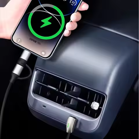 Usb Type C Fast Charging Charger Cable for Tesla Model 3 Model Y 60W Type-C 27W Lightning Phone Char