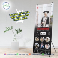 X-BANNER WISUDA LUCU UNIK FREE DESAIN