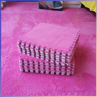 Spliced carpet plush Plush carpet for room use, square foam carpet for bedroom, dirt-resistant for g