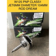 CRANKSHAFT WAVE125 PNP CLASS1 JET 6MM DIAMETER 104 +6MM ROD DREAM STRONGER CHARACTER FOR CLASS1 EX5 