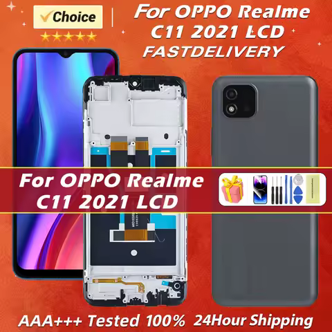 AAA+ 6.52" For Realme C11 2021 Display Screen For Oppo Realme C11 (2021) RMX3231 LCD Display Digital