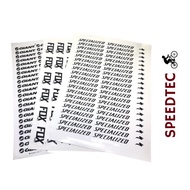 Bicycle Frame Design Stickers (Available in Specialized, Giant, and Fox Design) (1pc. Whole Card)