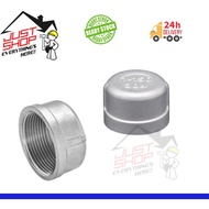 Stainless Steel (S/Steel) SUS 304 Pipe Round Cap / Penutup Pipe 15mm 20mm 25mm 32mm 40mm