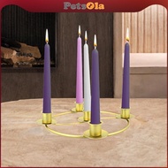 PETSOLA Advent Ring Candle Holder Advent Wreath Ring for Party Festival Living Room