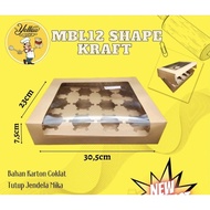 Box 12 Cupcakes/ Imported Cupcake Box Large Cupcake Box kraff