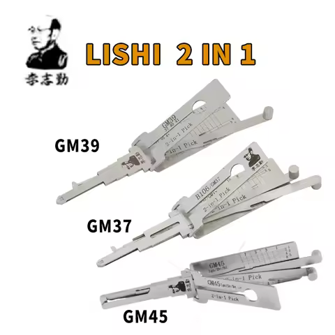 LISHI 2IN1 GM39 GM37 GM45 For GL8 Hummer Lishi pick tool locksmiths Tool Accurate tooth reading