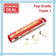 Kawasaki Shuttlecock Team 1 Badminton Shuttlecocks Top / Tournament Grade Goose Feather BWF LG