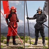 DID XJ80016, 7A 1/12 Handheld Hero Series Japanese Minions Red Team and Black Team Action Figures