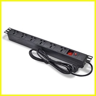 ✒ ♒ ◺ PRORACK 6 Slots Universal 19 Rack Mount PDU Power Distribution Unit (PDU)