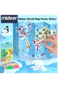 Mideer Poster Sticker World Map