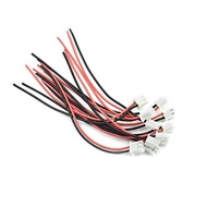 Hxchen JST XH2.54-2P 2.54mm Pitch 2 Pin Female Connectors Cable Plug Header Expansion Wire 100mm - (