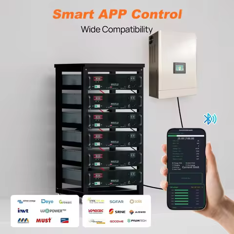 LiFePO4 Battery 48V 100Ah 5KWh 51.2V 100Ah 120Ah 200Ah 300Ah 400Ah 600Ah Lithium Battery Grade A Cel